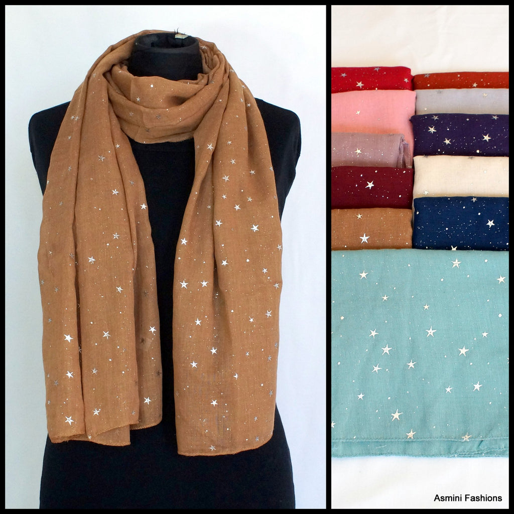 Sparkle Star Scarf – Asmini Fashions