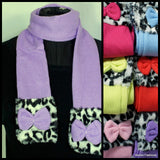 Leopard Bow Tie Kids Scarf